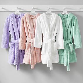 Classic Short Robe with Hood - Blush