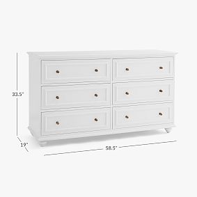 Chelsea 6-Drawer Wide Dresser (58.5&quot;)