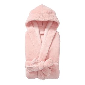 Classic Short Robe with Hood - Blush