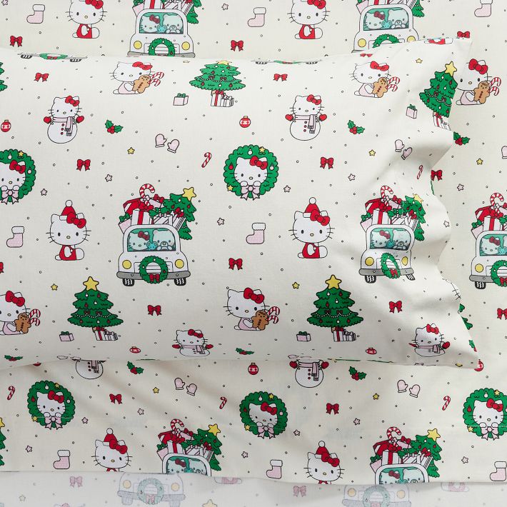 Hello Kitty&#174; Christmas Organic Sheet Set