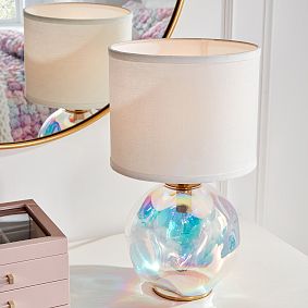 Iridescent Globe Table Lamp