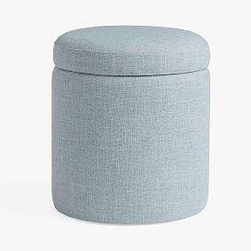 Simple Round Storage Ottoman