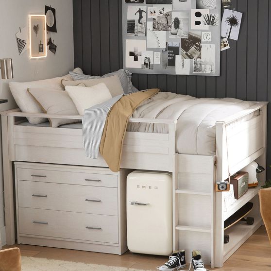 Sleep & Study® Low Loft Bed | Pottery Barn Teen