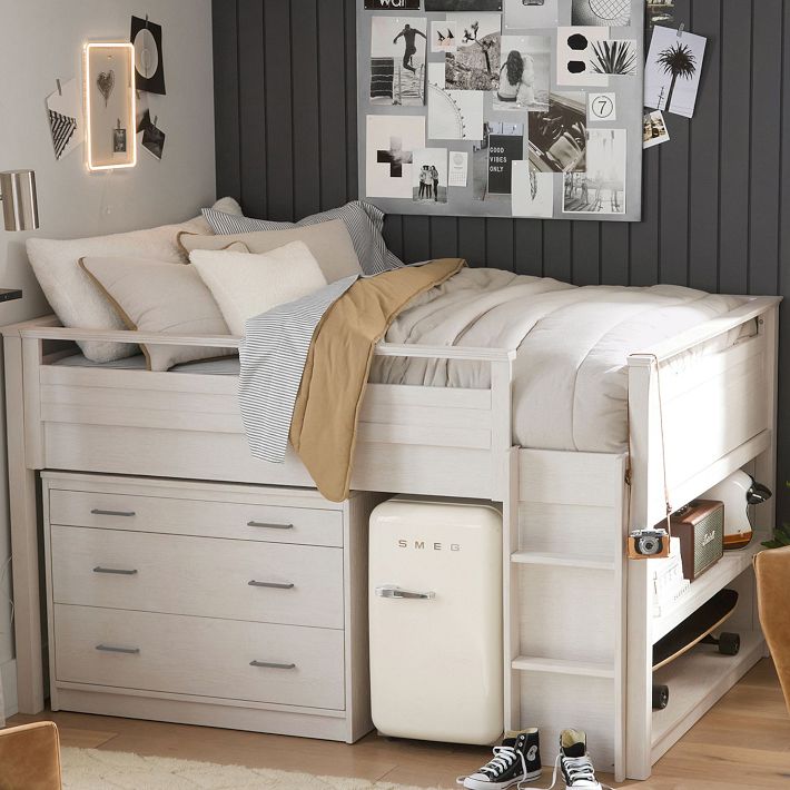 Sleep & Study® Low Loft Bed | Pottery Barn Teen