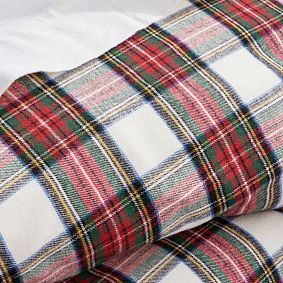 Stewart Plaid Flannel Duvet Cover