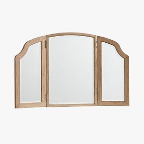 Chelsea Vanity Mirror Hutch, Seadrift