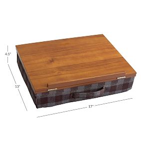 Adjustable Lapdesk- Charcoal Buffalo Plaid