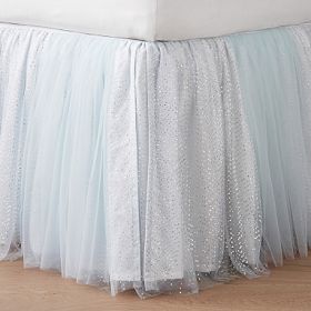 Jupe de lit enfant en tulle glacé poterie grange reine neuve sans
