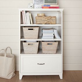 Hampton Wide Bookcase with Drawer (34&quot;)