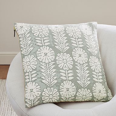 Hiri Floral Reversible Pillow Cover Pottery Barn Teen