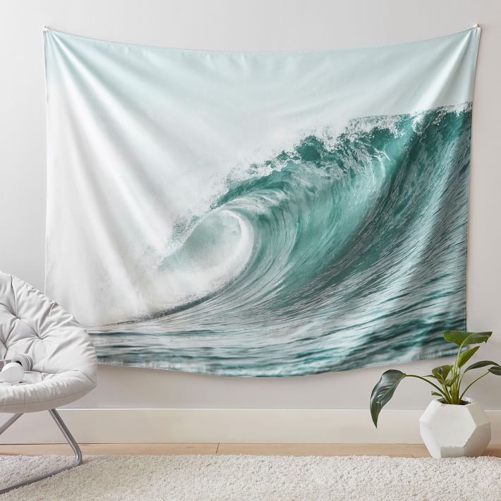 Ocean Waves Recycled Tapestry Pottery Barn Teen