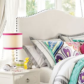 Raleigh Camelback Upholstered Headboard