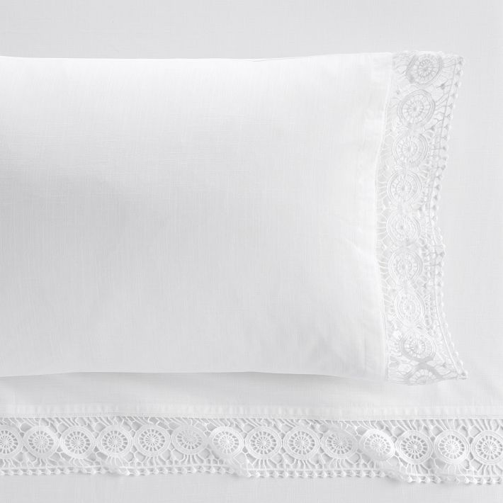 Heritage Crochet Cuff Sheet Set