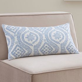 Pottery Barn Fox Embroidered lumbar online pillow cases