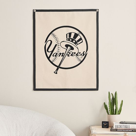 PB Teen MLB Vintage Vibe Baseball sold Wall Murals (Set of 2)