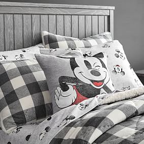 Disney Mickey Mouse Winking Jersey Pillow Cover