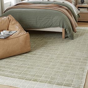 Grid Border Rug