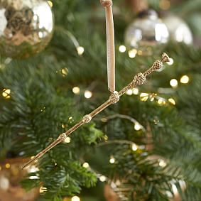 Harry Potter&#8482; Elder Wand&#8482; Antique Gold Ornament