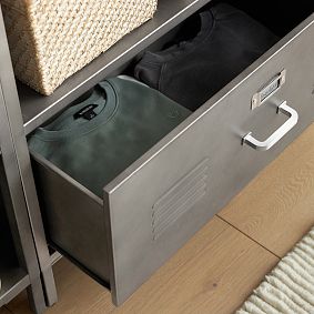 Locker Cubby &amp; 2-Drawer Bookcase Set (90&quot;)