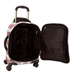 On The Go Red Plaid Carry-on Luggage