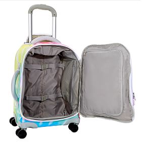 Jet-Set Rainbow Tie Dye Recycled Carry-on Luggage