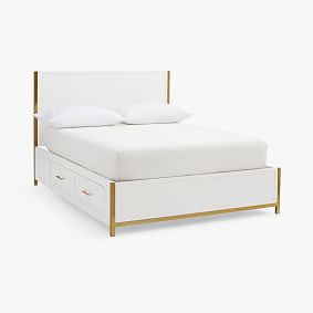 Blaire Storage Bed, Double, Simply White In-Home