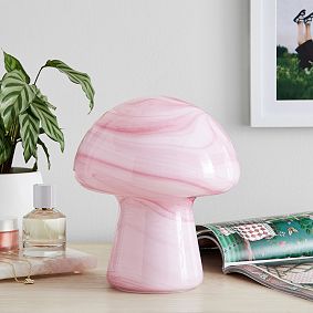 Glass Mushroom Table Lamp