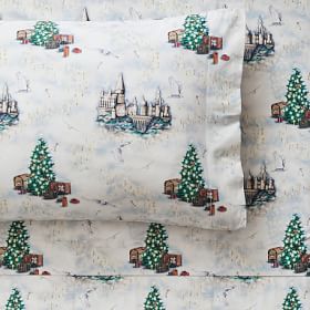 Queen online HARRY POTTER christmas at hogwarts Sheet Set