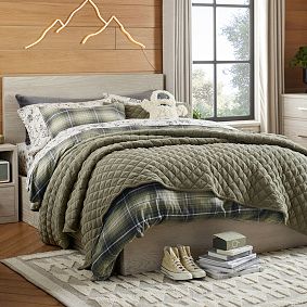 Wren Plaid Flannel Duvet Cover