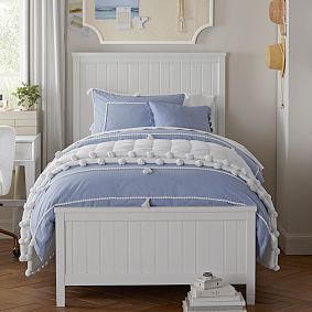 Chambray Tassel Duvet Cover