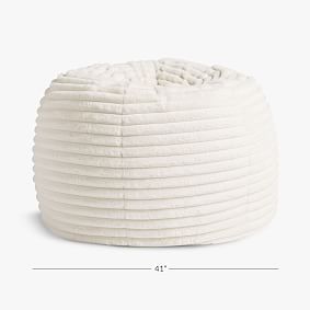 Channel Cloud Ivory Bean Bag Chair