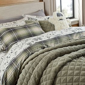 Wren Plaid Flannel Duvet Cover