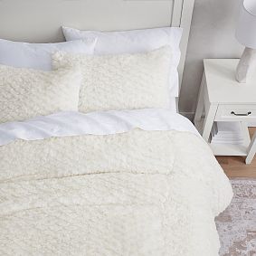 Cloud Faux-Fur Duvet Cover