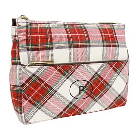 On The Go Plaid Toiletry Bag