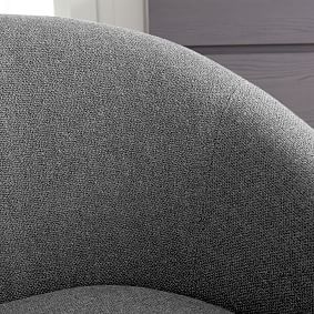 Tweed Charcoal Halo Swivel Chair