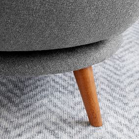 Tweed Charcoal Halo Swivel Chair