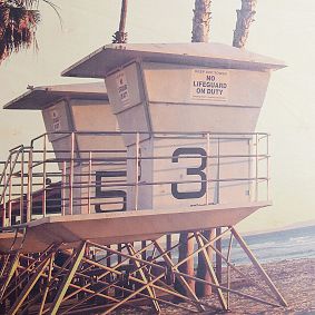 Lifeguard House Wood Wall Art