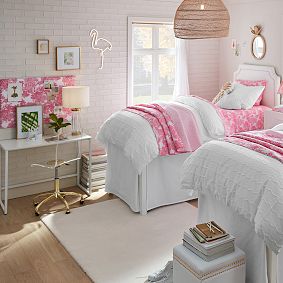 Lilly Pulitzer Mini Pom Waves Duvet Cover | Pottery Barn Teen