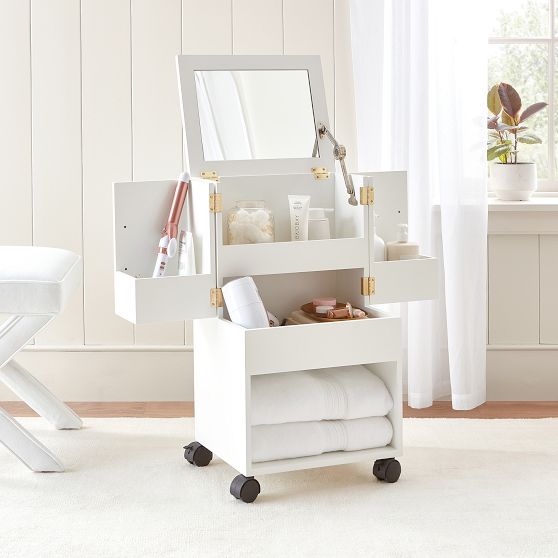 Popular PBTEEN Rolling Hair Styling Cart/Make-Up Cart