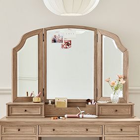 Chelsea Mirror Vanity Desk Hutch