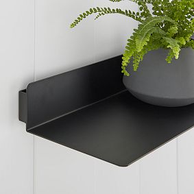 Backlit Wall Display Shelf - Black