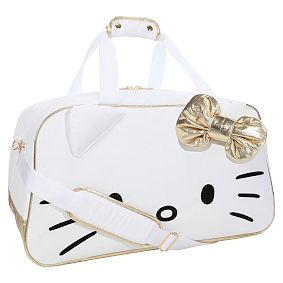 Hello Kitty Bow Jet Set Recycled Duffle Bag Pottery Barn Teen