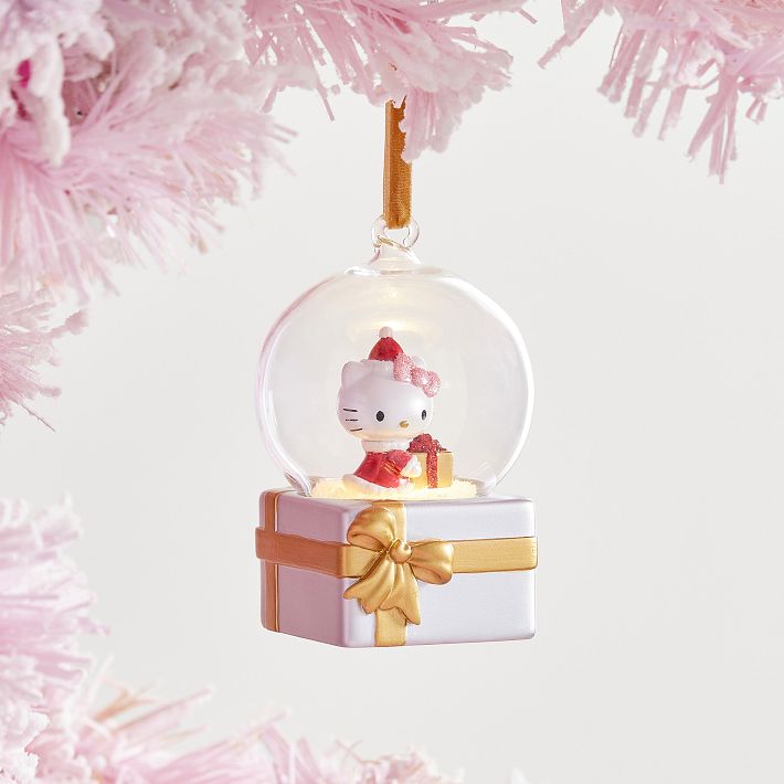 Hello Kitty&reg; Light-Up Globe Present Ornament