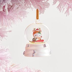 Hello Kitty&reg; Light-Up Globe Reindeer Ornament