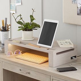 Usb Led For Riser Desk Light Up Desk Riser with USB | Pottery Barn Teen