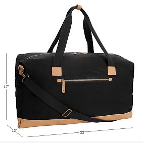 Northfield Unwashed Black Duffle Bag