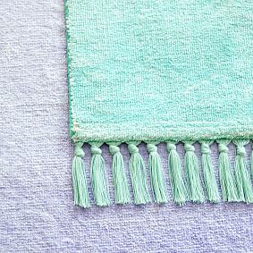 Ombre Tassel Performance Rug