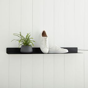 Backlit Wall Display Shelf - Black