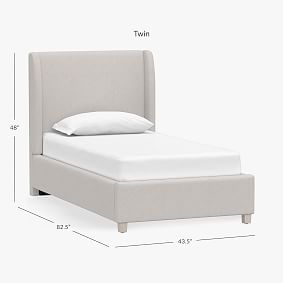 Carter Wingback Upholstered Bed