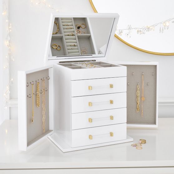 Elle Lacquer Jewelry Box Tower